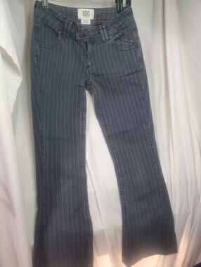 BDG Wide Leg Striped Denim Jeans Whimsy Goth Emo Grunge 26W 32L Urban Outfitters
